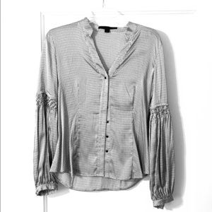 Black and white check top